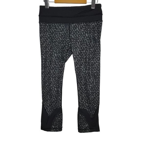 LULULEMON Run: Inspire Crop II Full On Luxtreme Leggings Block It Pocket - Picture 1 of 11
